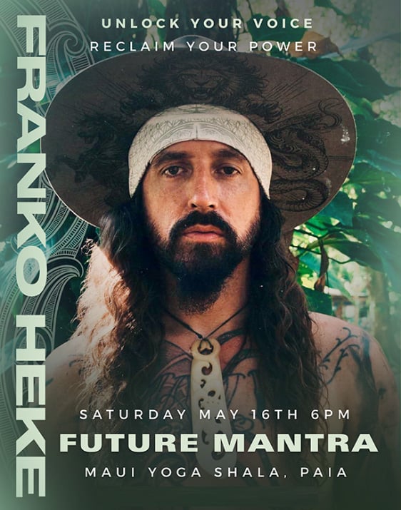 Franko Heke future mantra live music kirtan cacao ceremony positive spiritual high vibration event