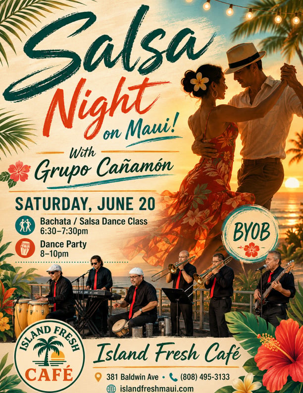 Salsa Night Grupo Cañamón Latin Music Food Dance Party Dr. Nat Bachata Live Music Event