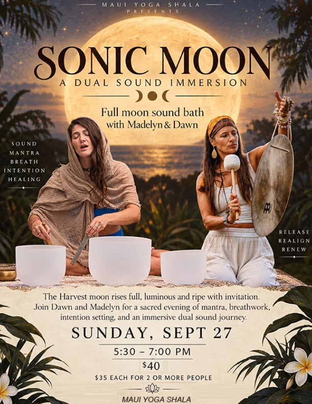 harvest full moon sound healing sound bath crystal bowls meditation spiritual mantra event ceremony live music